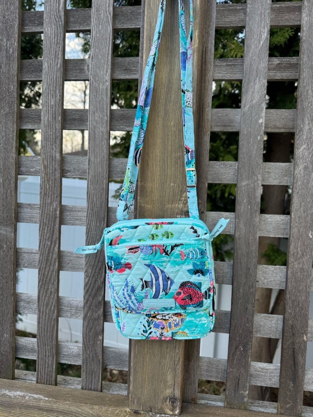 Vera Bradley mini hipster sea life Antilles pattern